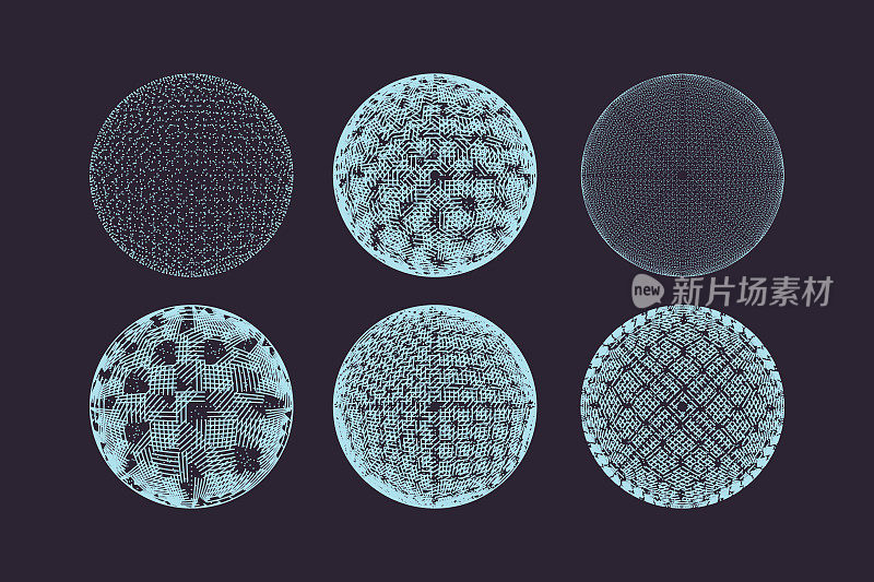 3 d球体。全球数字连接。技术的概念。